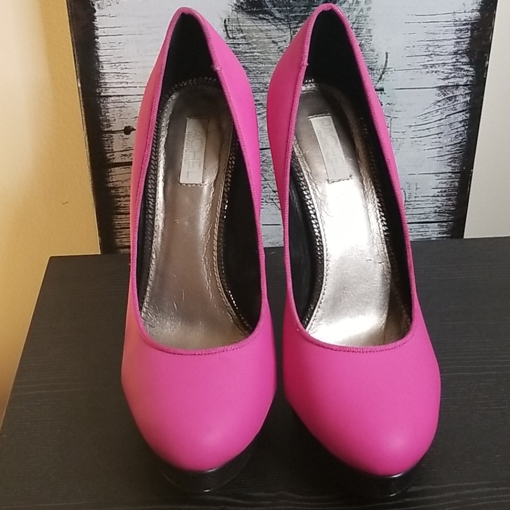 Rachel Roy pink platform heels